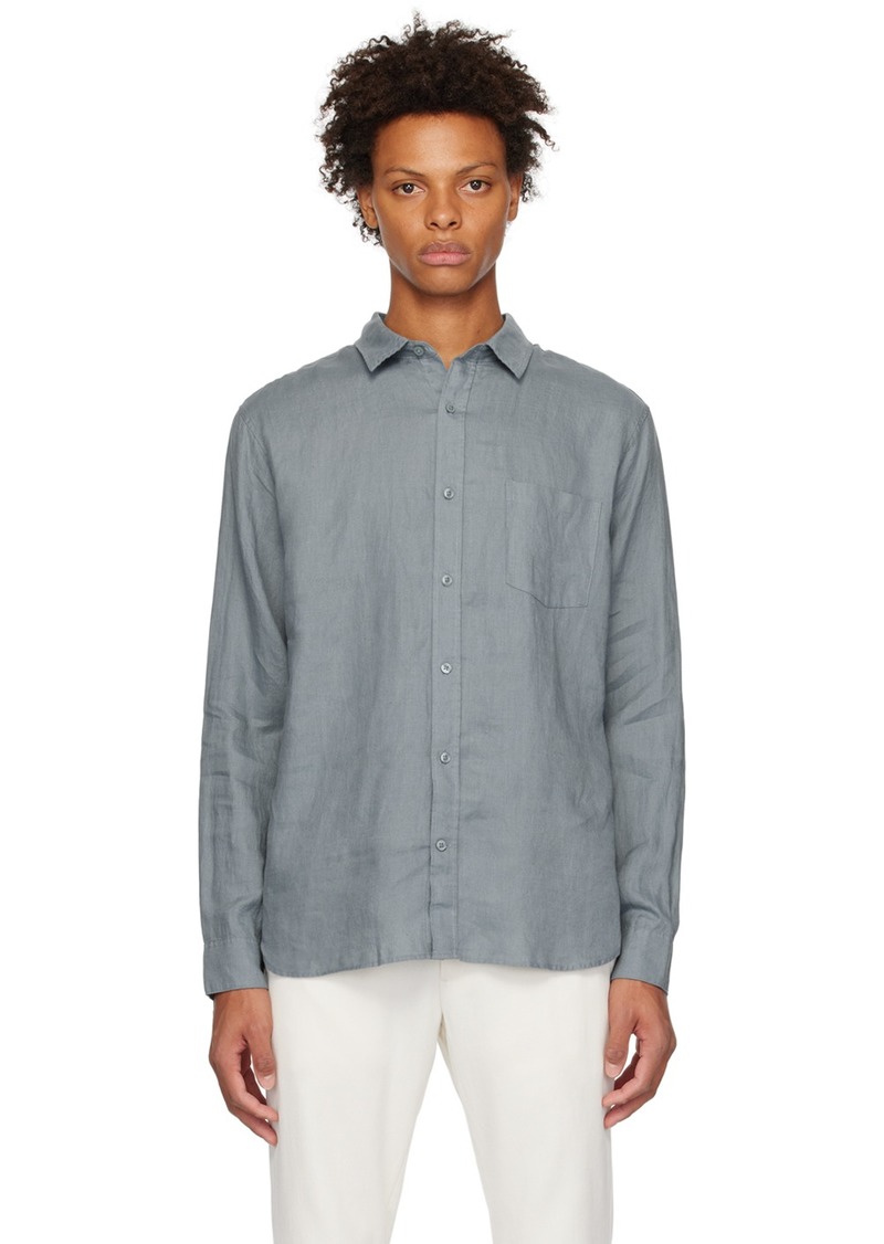 Vince Blue Pocket Shirt