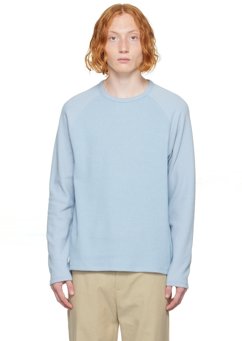 Vince Blue Shawl Collar Henley