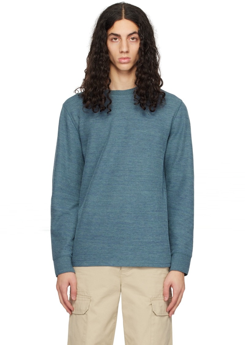 Vince Blue Thermal T-Shirt