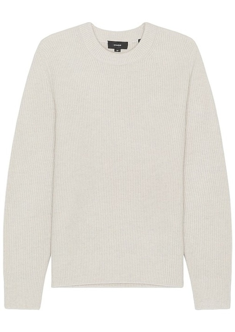 Vince Boiled Cashmere Thermal Crew Sweater