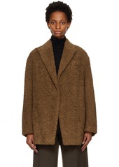 Vince Brown Faux-Fur Jacket