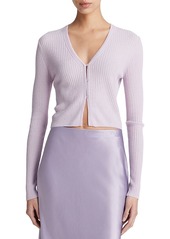 Vince Cashmere & Silk Cropped Cardigan