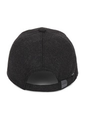 Vince Cashmere Baseball Cap With Leather Trim