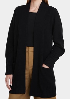 Vince Cashmere Shawl-Collar Open-Front Cardigan