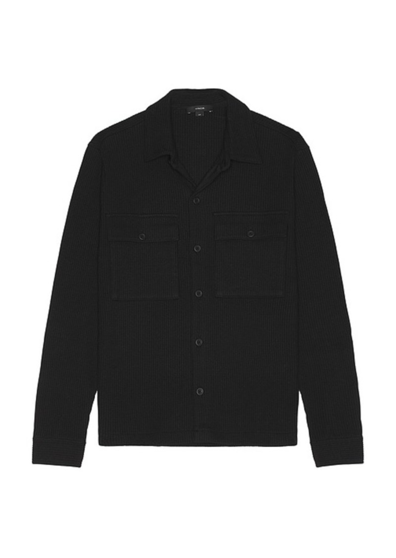 Vince Chunky Waffle Overshirt