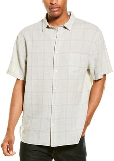 Vince Classic Fit Linen-Blend Woven Shirt
