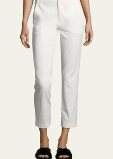 Vince Coin-Pocket Straight-Leg Cropped Chino Pants