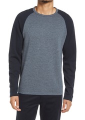 Vince Colorblock Baseball Crew Long Sleeve T-Shirt in Grey/White at Nordstrom