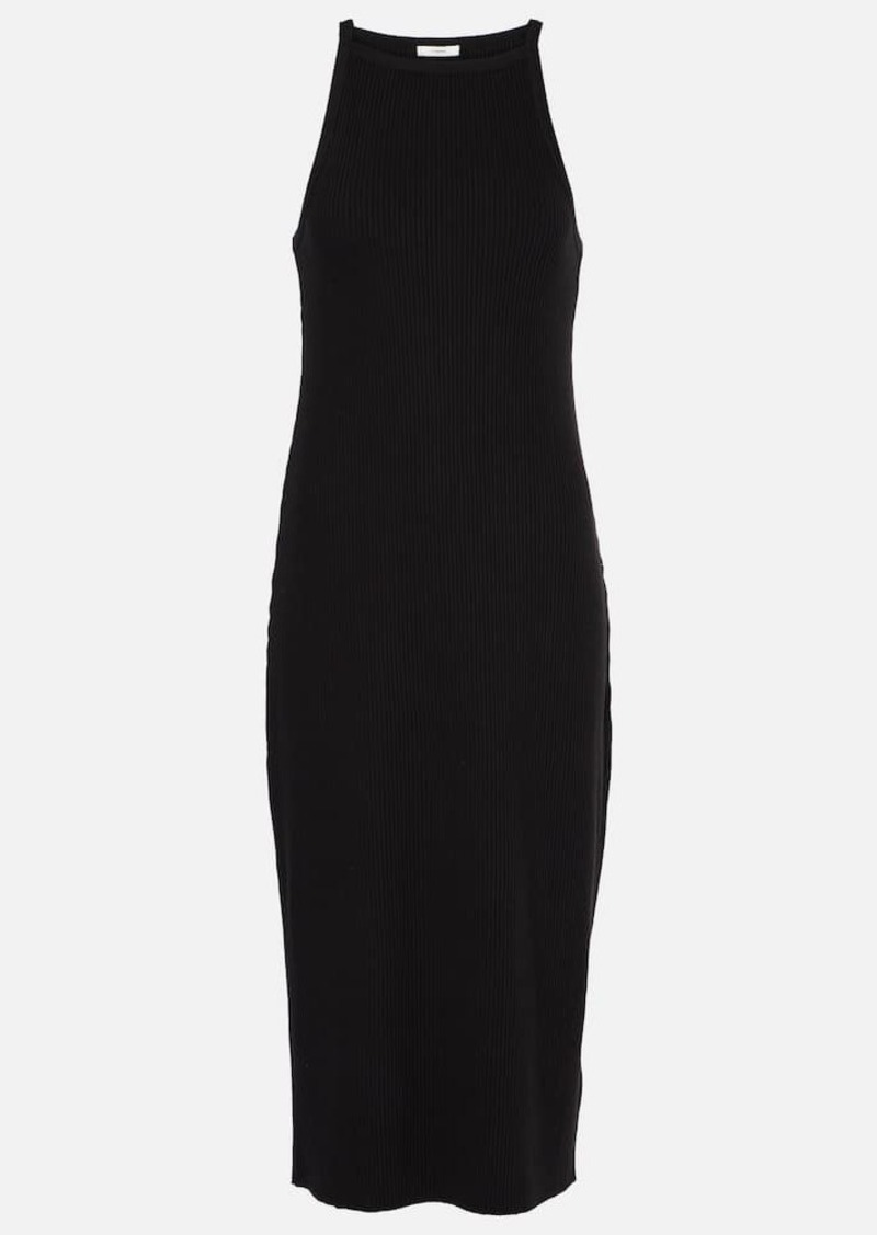 Vince Cotton-blend midi dress