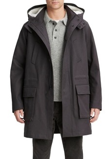 Vince Cotton Parka with Removable Faux Shearling Hood