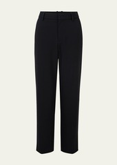 Vince Crepe Tailored Straight-Leg Pants