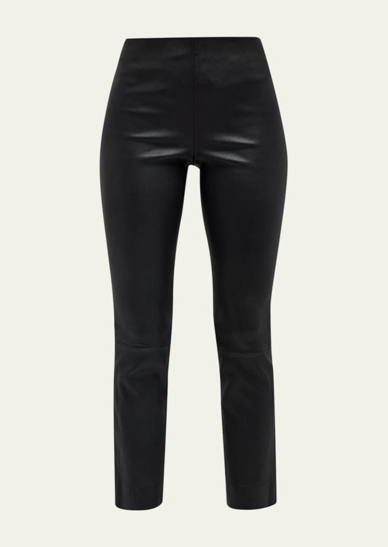 Vince Cropped Leather Leggings