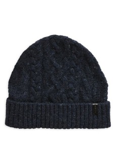 Vince Donegal Cable Stitch Cashmere Beanie