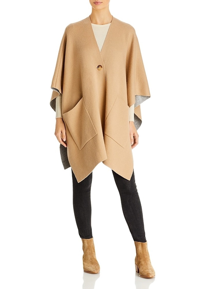 Vince Double Face Knit Cashmere Cape