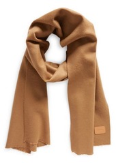 Vince Double Face Wool & Cashmere Fringe Scarf