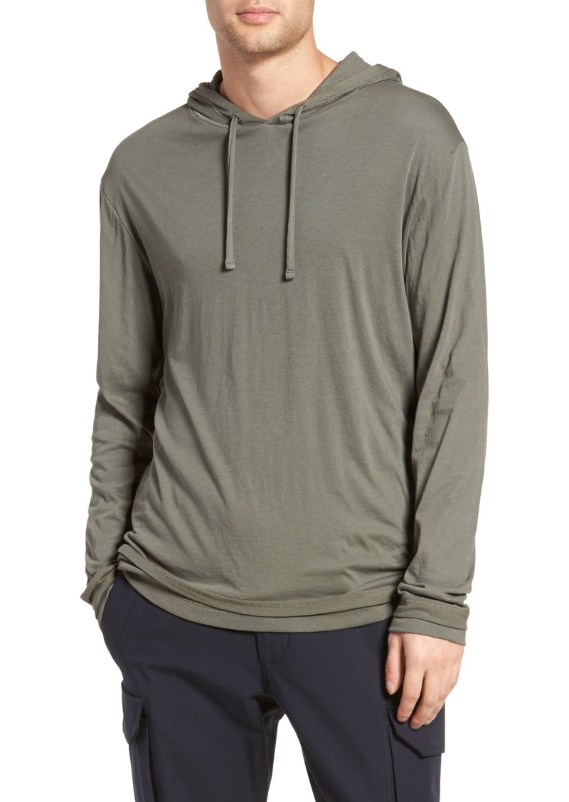 vince double layer hoodie