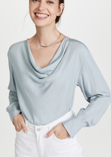 Vince Draped Cowl Neck Pullover