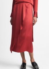 Vince Draped D-Ring Wrap Skirt