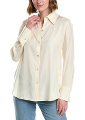 Vince Easy Button-Down Silk-Blend Blouse