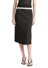 Vince Easy Linen Blend Slip Skirt