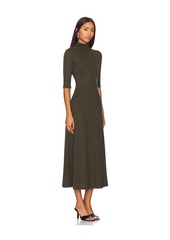 Vince Elbow Sleeve Turtleneck Dress