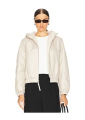 Vince Faux Fur Lined Bomber Jacket