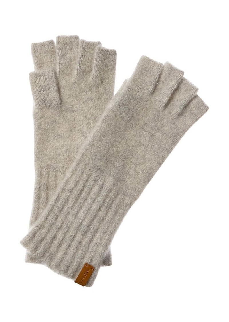 Vince Felt Long Cashmere-Blend Fingerless Gloves