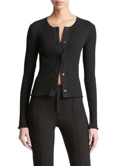 Vince Fitted Rib Cardigan