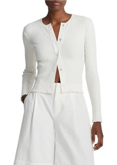 Vince Fitted Rib Cardigan