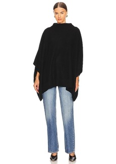 Vince Funnel Neck Boiled Cashmere Knit Poncho