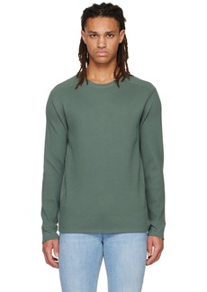 Vince Khaki Thermal Long Sleeve T-Shirt