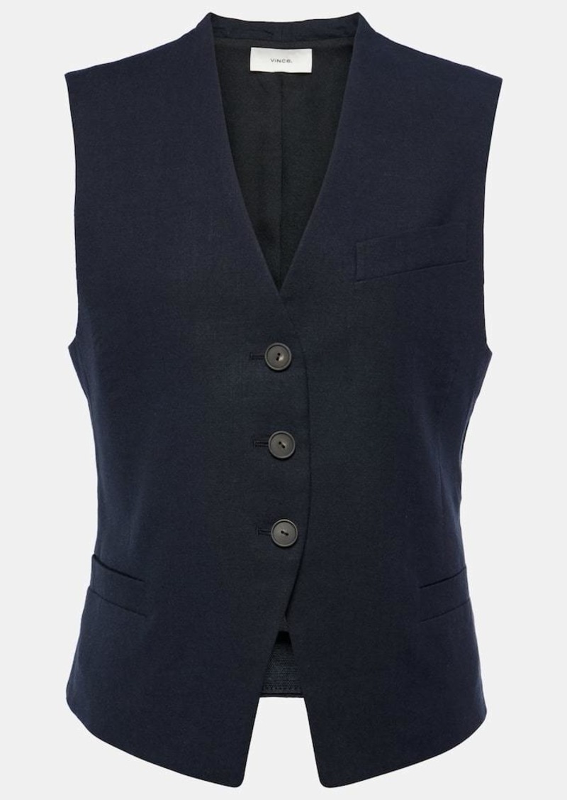 Vince Linen-blend vest