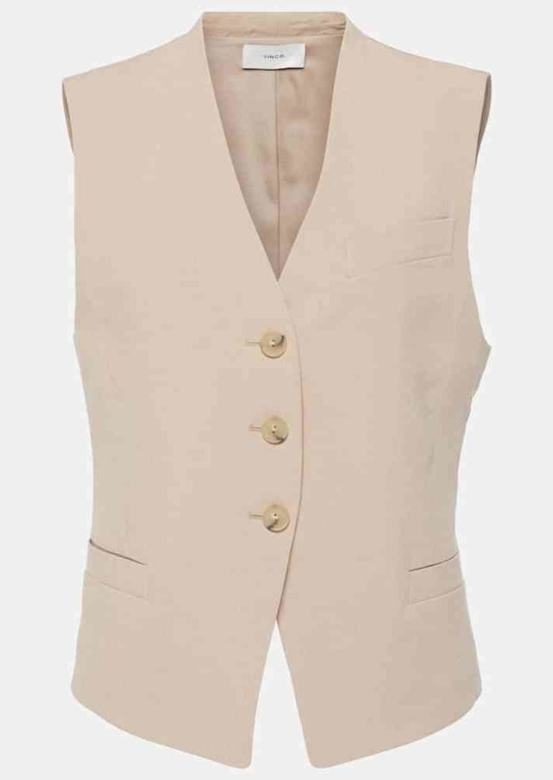 Vince Linen-blend vest