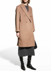 Vince Luxe Wool Double-Breasted Car Coat
