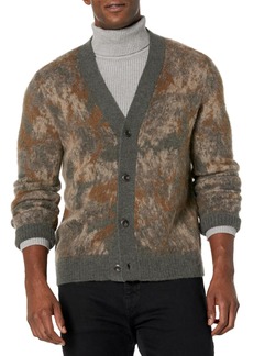 Vince Mens Abstract Floral Cardigan