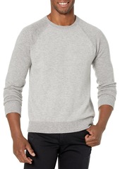 Vince Men's Birdseye Baseball Long Sleeve Crewneck Sweater