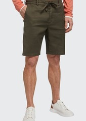 Vince Men's Linen-Blend Drawstring Shorts