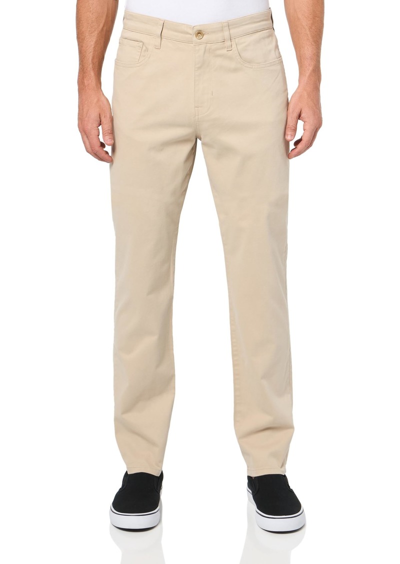 Vince Mens Peached Cotton Dylan 5PKT Pant CAHUENGA Khaki