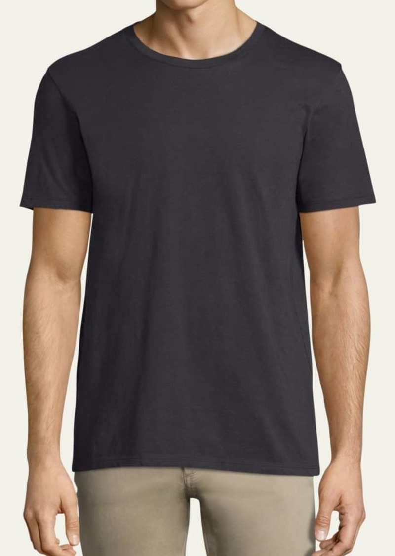Vince Men's Short-Sleeve Pima Crewneck Jersey T-Shirt  Black