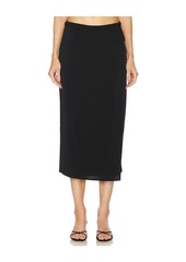 Vince Midi Tie Wrap Skirt