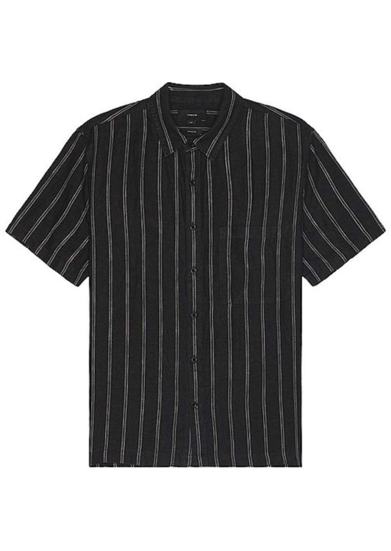 Vince Moonbay Stripe Short Sleeve Shirt