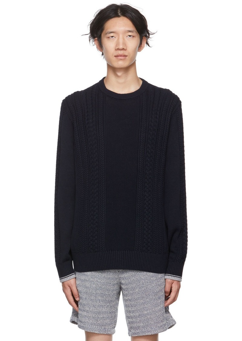 Vince Navy Cable Sweater