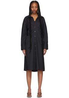 Vince Navy Fitted Shirt Dress
