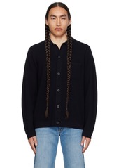 Vince Navy Rib Cardigan