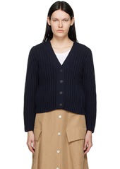 Vince Navy Wave Cardigan