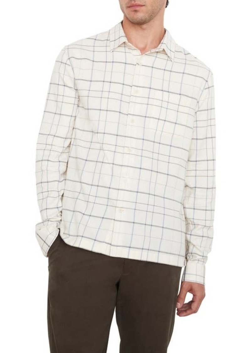 Vince Oakdale Plaid Button-Up Shirt