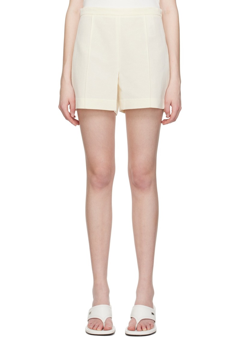 Vince Off-White Tailored Shorts