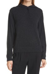 Vince Overlap Wool & Cashmere Hooded Sweater