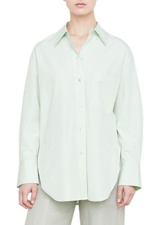 Vince Oversize Cotton Button-Up Shirt