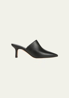 Vince Penelope Leather Point-Toe Mules